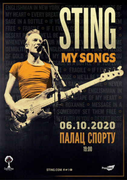 LIVE NATION PRESENTS STING MY SONGS TOUR 2020